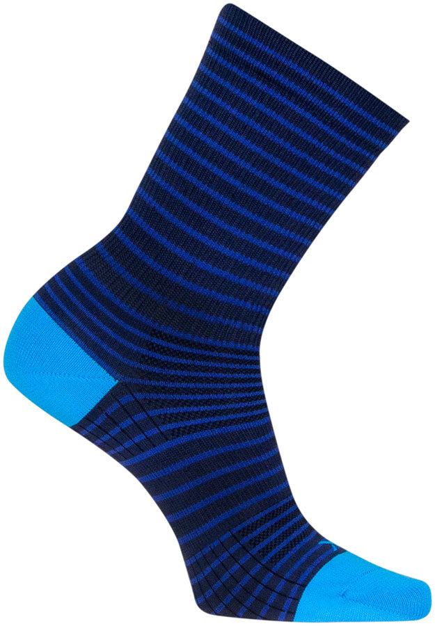 Load image into Gallery viewer, SockGuy Navy Stripes SGX Socks - 6", Navy, Large/X-Large