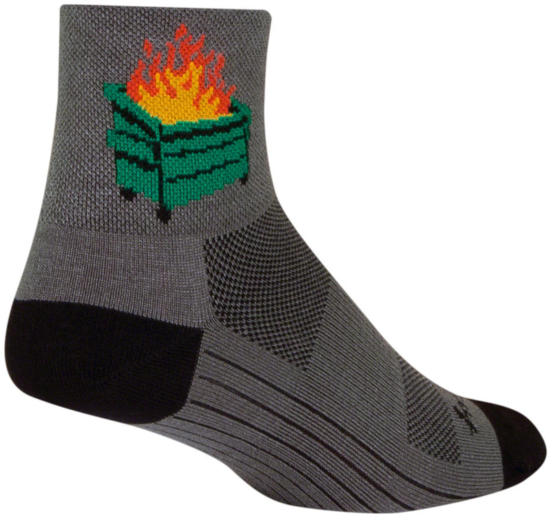 Load image into Gallery viewer, Pack of 2 SockGuy 2020 Classic Socks - 3 inch, Gray/Black, Large/X-Large