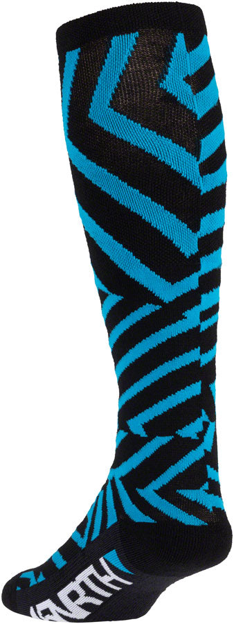 Load image into Gallery viewer, 45NRTH Dazzle Midweight Knee Wool Sock - Blue, Small