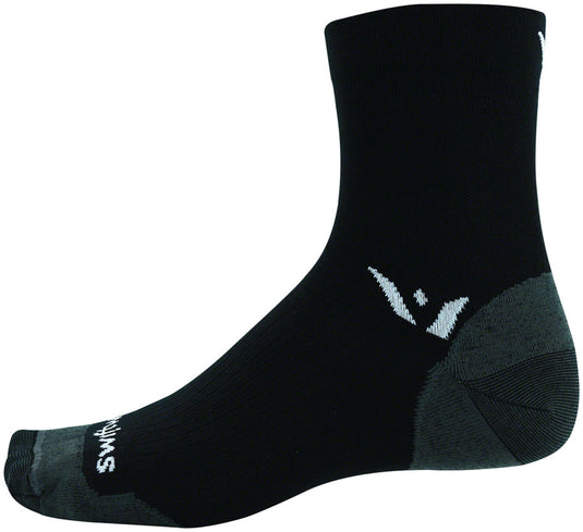 Swiftwick Pursuit Four Ultralight Socks - 4 inch, Black, Medium