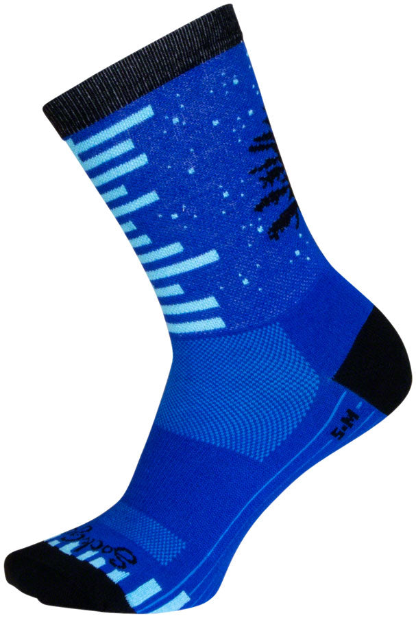 Load image into Gallery viewer, SockGuy Night and Day Crew Sock - 6", Small/Medium