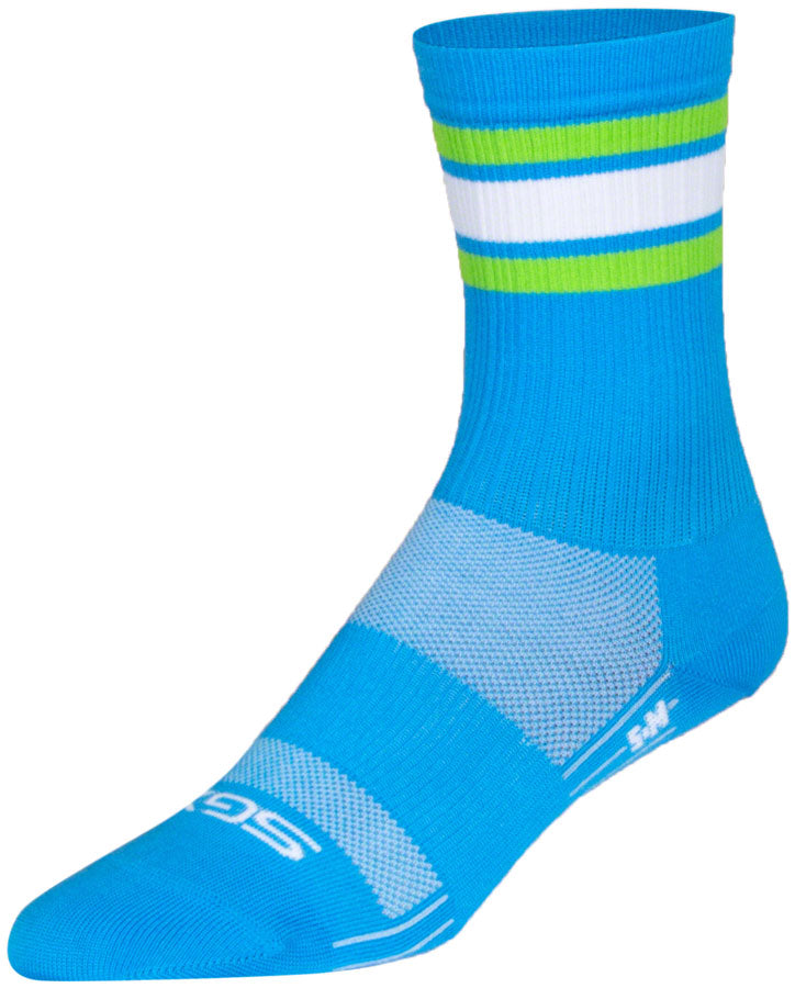 Load image into Gallery viewer, SockGuy Throwback SGX Socks - 6", Small/Medium Snug Arch Support