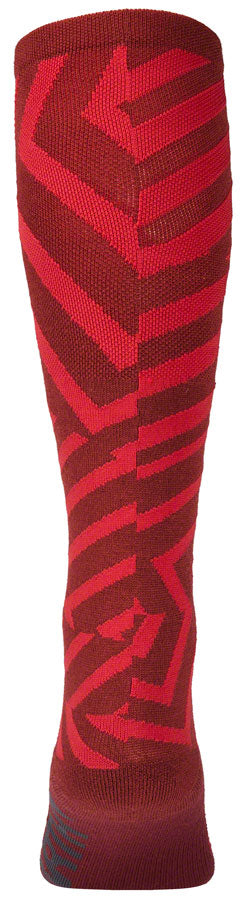 45NRTH Dazzle Midweight Knee High Wool Sock - Chili Pepper/Red, Small