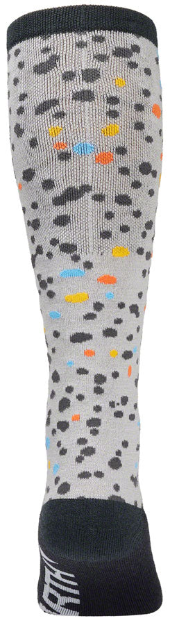 Load image into Gallery viewer, 45NRTH Speck Heavyweight Knee High Wool Sock - Gray/Dark Blue, Small