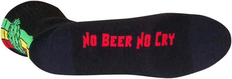 Load image into Gallery viewer, SockGuy Crew Hoppyness Socks - 6", Black, Small/Medium