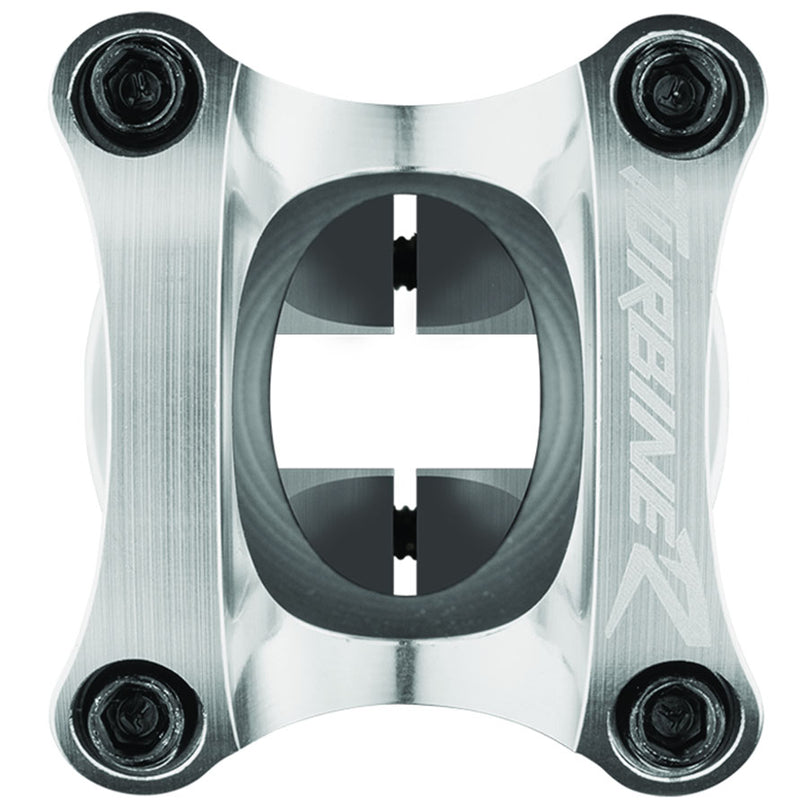 Load image into Gallery viewer, RaceFace Turbine R 35 Stem 50mm Clamp 35mm +/-0 Deg 1 1/8 in Silver Aluminum MTB