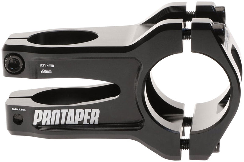 Load image into Gallery viewer, ProTaper Vice Trail Stem - 50mm, 31.8mm Clamp, +/-0, 1 1/8", Aluminum, Black