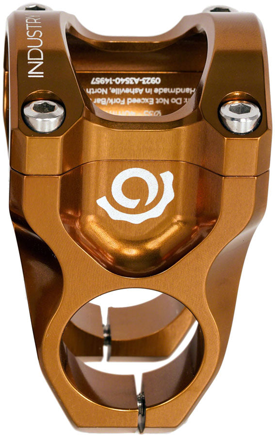 Load image into Gallery viewer, Industry Nine A318 Stem - 40mm, 31.8mm Clamp, +/-4.4, 1 1/8", Aluminum, Bronze