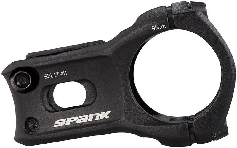Load image into Gallery viewer, Spank Split 35 Stem Length 40mm Bar Clamp 35mm +/-0 Rise Black Aluminum Mountain