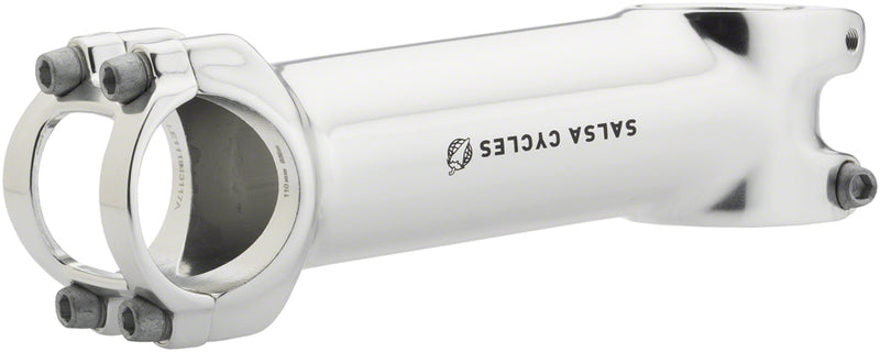 Load image into Gallery viewer, Salsa Guide Stem Length 110mm 31.8mm +/-6 Deg 1 1/8 in Silver Aluminum Road