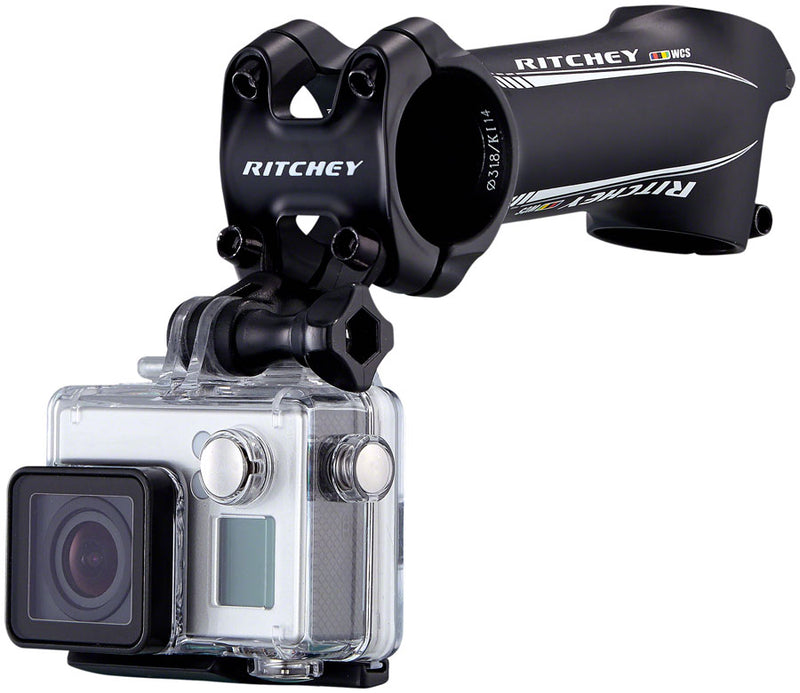 Load image into Gallery viewer, Ritchey Universal Aluminum Stem Face Plate Accessory Mount For GoPros Black