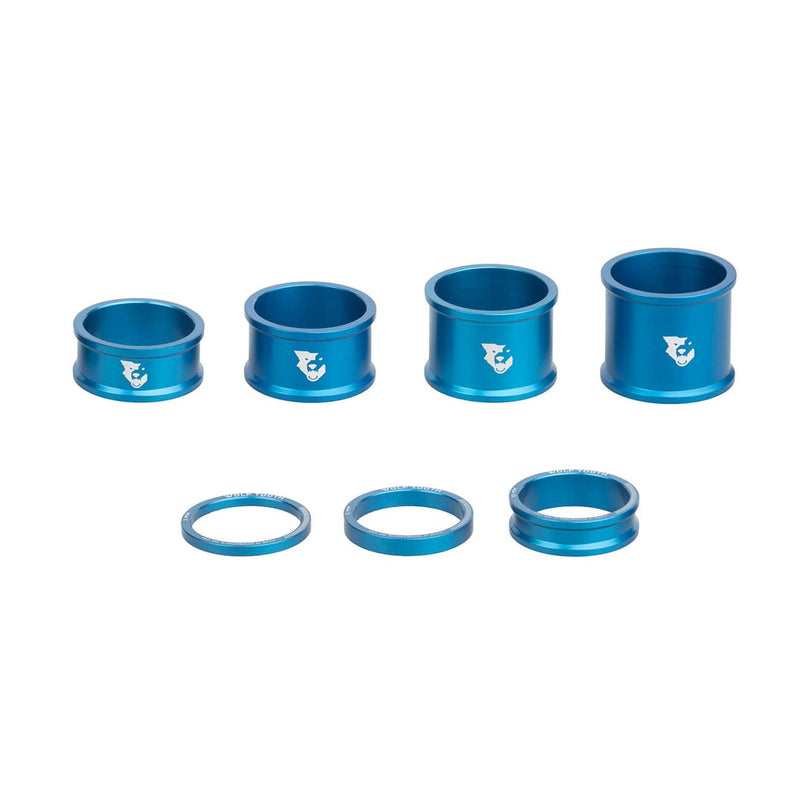 Load image into Gallery viewer, Wolf Tooth Precision Headset Spacers 3,5,10,15mm Kit Olive
