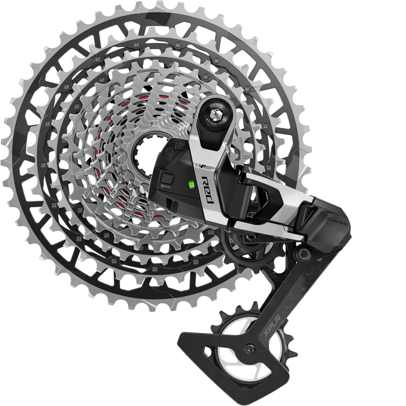 Load image into Gallery viewer, SRAM RED XPLR 1x 13-Speed Gravel Drivetrain Bundle with XG-1391 Cassette, UDH Hangerless Rear Derailleur, Carbon Components, Magic Wheel, and Flattop Compatibility