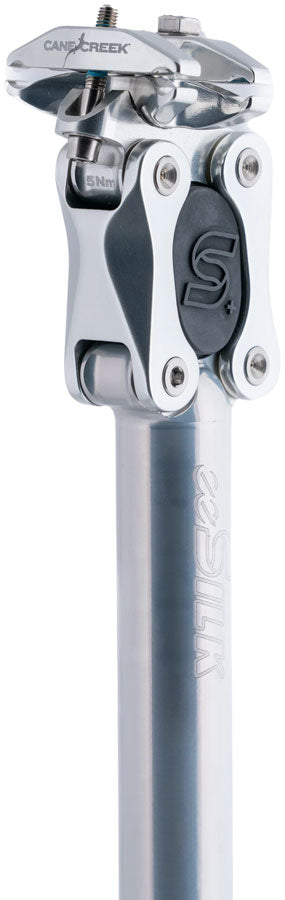 Load image into Gallery viewer, Cane Creek eeSilk+ Suspension Seatpost - Alloy, 27.2 x 387mm, 35mm Travel, Silver