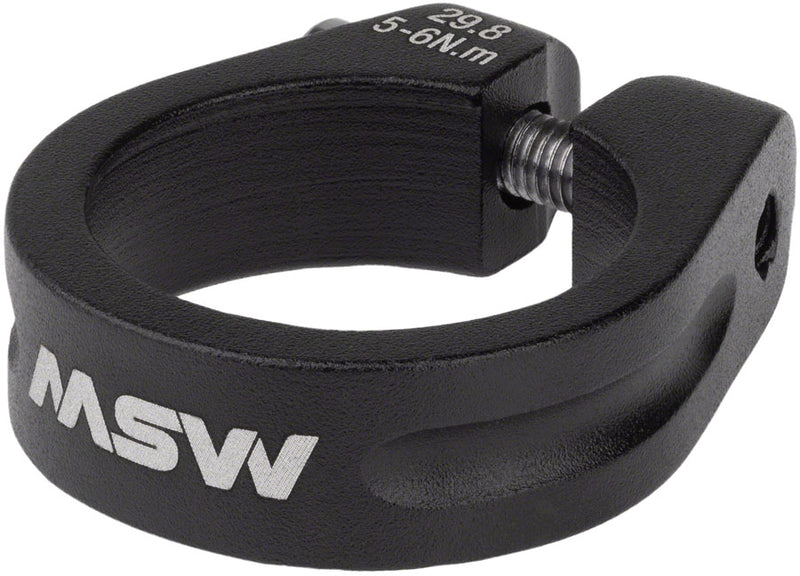 Load image into Gallery viewer, MSW Seatpost Clamp - 29.8mm, Bolt-On, Black