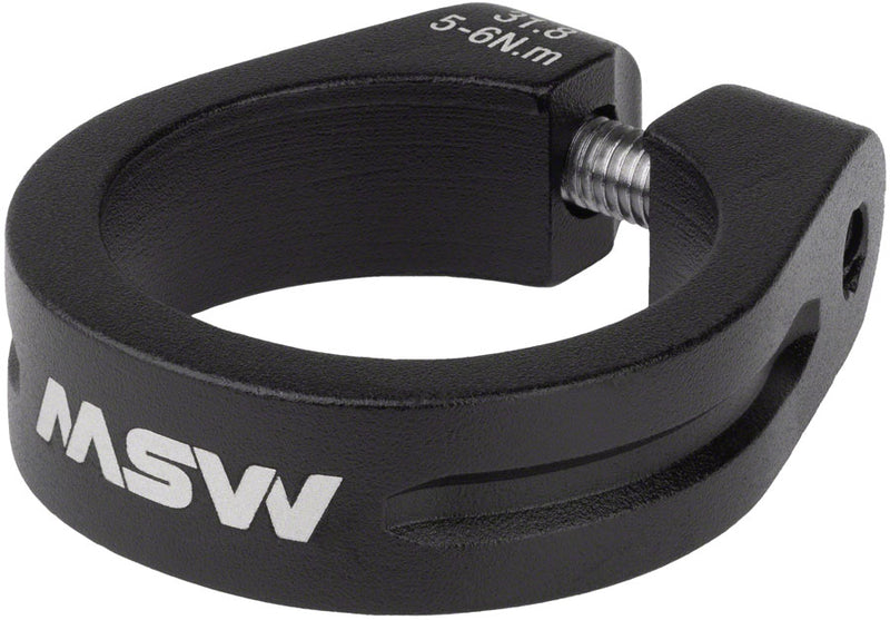Load image into Gallery viewer, MSW Seatpost Clamp - 31.8mm, Bolt-On, Black