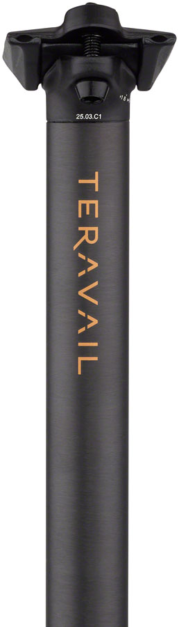 Load image into Gallery viewer, Teravail Stratum Carbon Seatpost - 27.2 x 400mm, 0mm Offset, Black