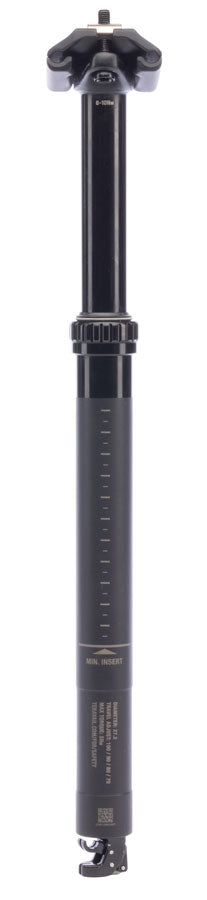 Load image into Gallery viewer, Teravail Telec Dropper Seatpost - 27.2 x 430mm, 125mm Travel, Black, No Remote