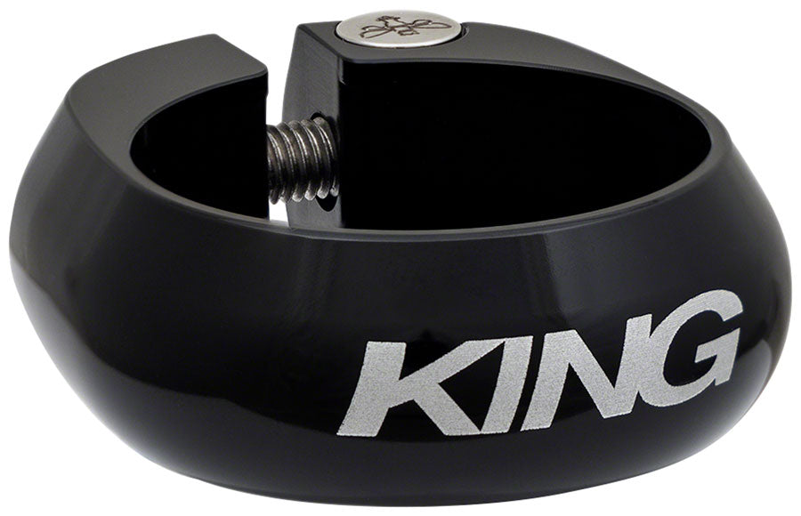 Chris King 30mm Aluminum Bolt-On Seatpost Clamp - Black, Durable
