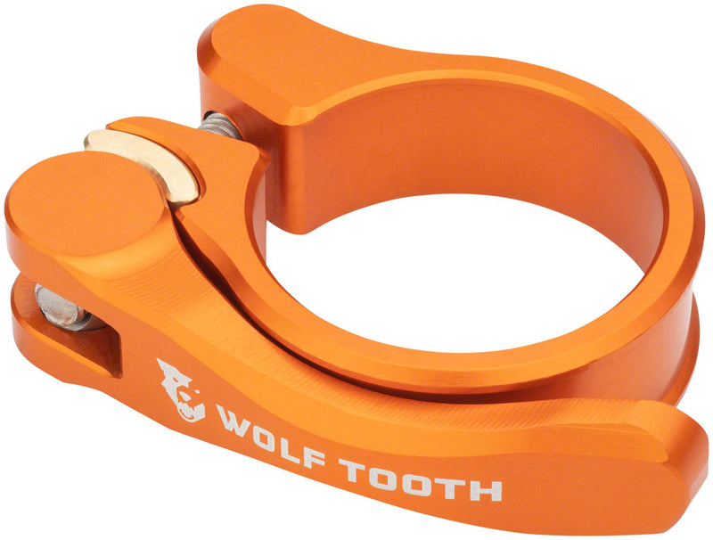 Load image into Gallery viewer, Wolf Tooth 28.6mm Aluminum Quick Release Seatpost Clamp - Orange