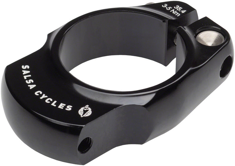 Load image into Gallery viewer, Salsa Rack-Lock Seat Collar Rack Mount 35.4 Black Rear Mounted Aluminum Clamp