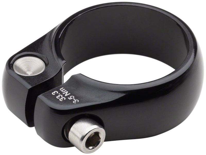 Load image into Gallery viewer, Salsa Lip-Lock Seatpost Clamp - 33.3mm, Bolt-On, Black