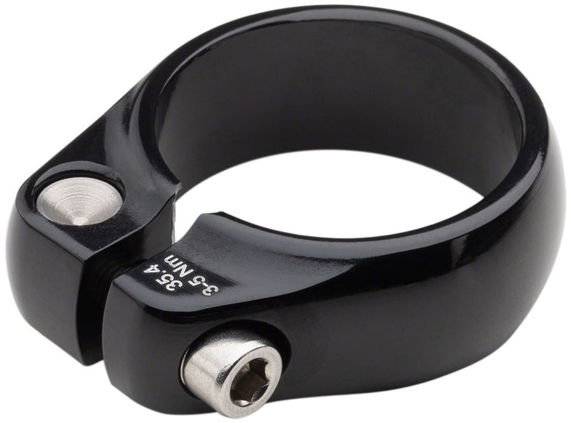 Load image into Gallery viewer, Salsa Lip-Lock Seatpost Clamp - 35.4mm, Bolt-On, Black