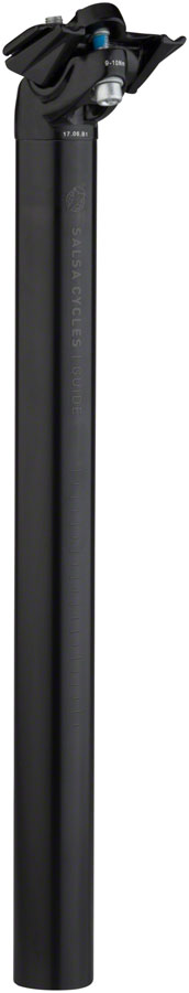 Load image into Gallery viewer, Salsa Guide Deluxe Seatpost, 31.6 x 400mm, 18mm Offset, Black
