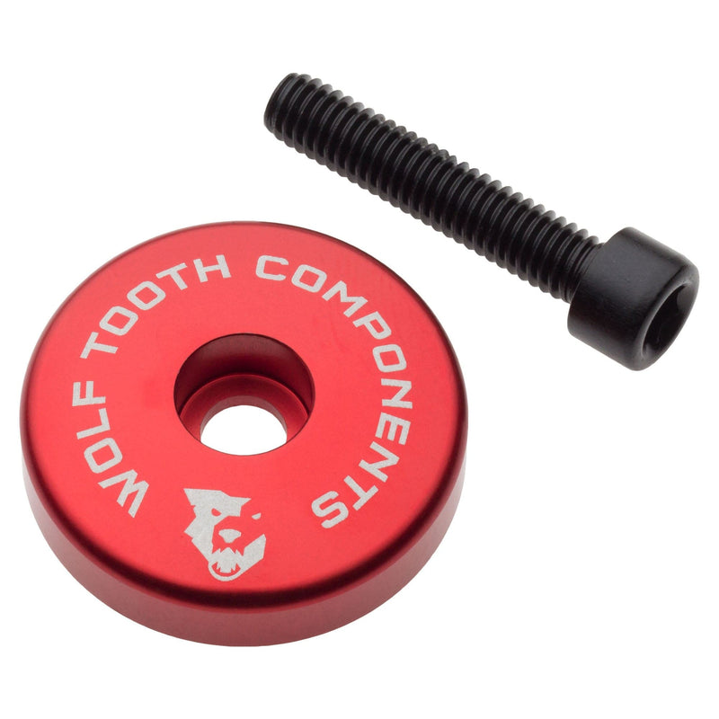 Load image into Gallery viewer, Wolf Tooth Ultralight Aluminum Stem Cap with Integrated Spacer - 1-1/8" Compatibility