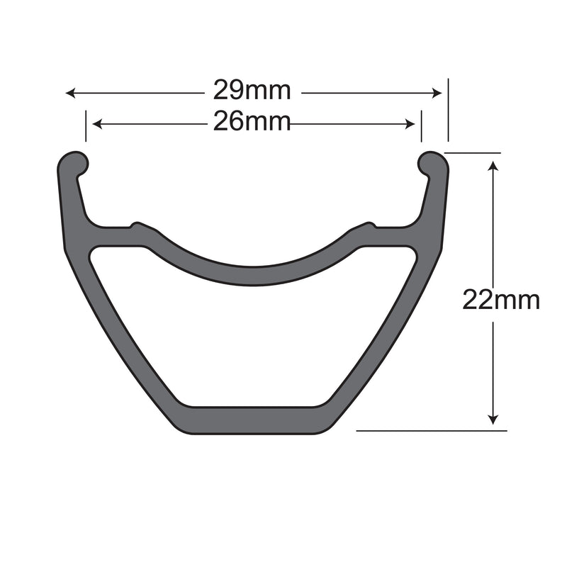 Load image into Gallery viewer, SunRingle Helix TR29 27.5" Rim, 32h, Black