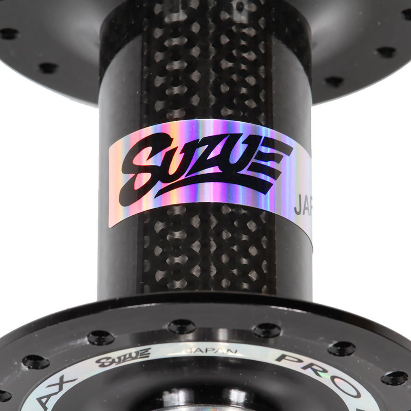 Load image into Gallery viewer, Suzue Carbon Pro Max SB Track Front Hub, 100x32h, Black