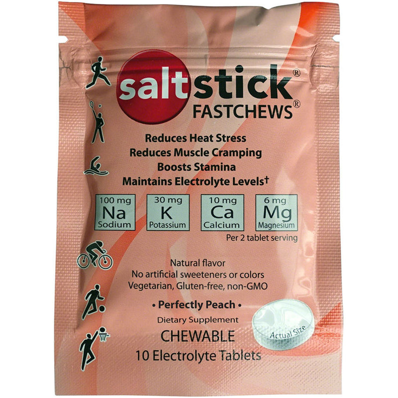 Load image into Gallery viewer, SaltStick-Fastchews-Electrolyte-Tablets-Chew-Perfectly-Peach_EB0561
