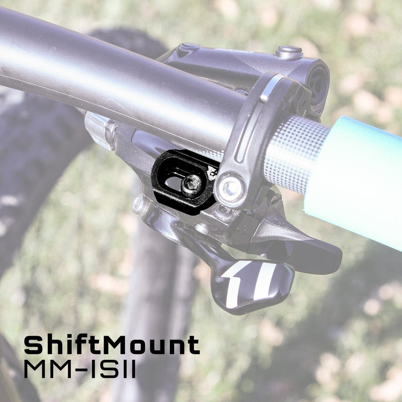 Load image into Gallery viewer, Wolf Tooth ShiftMount Clamp for I-spec EV Shifters - 22.2mm Aluminum Handlebar Adapter for SRAM & Shimano MTB, Compatible with SRAM & Shimano Brake & Shifter Integration, 6061-T6 Lightweight, DA-Based Clamps for Clean, Secure Mounting