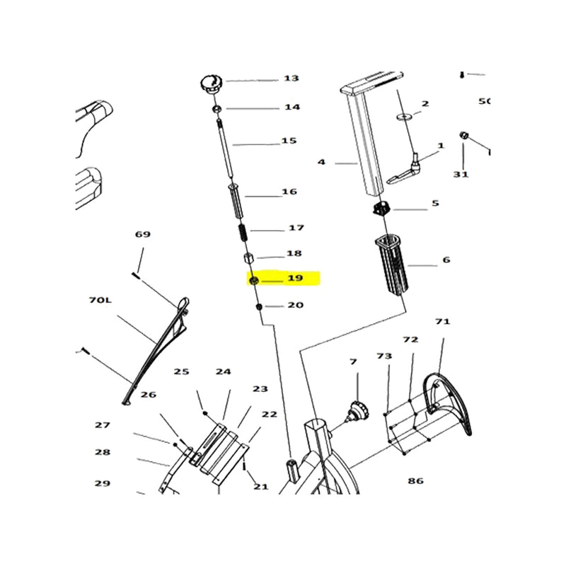 Load image into Gallery viewer, Sunlite-F6-F7-Trainer-Replacement-Parts-EXERCISER-Parts-ECPT0187