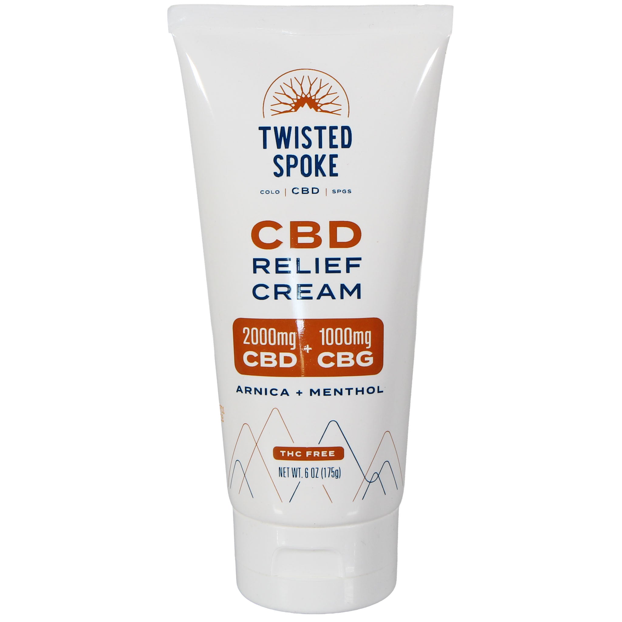 Twisted Spoke CBD Relief Cream 2000mg CBD + 1000mg CBG - Long