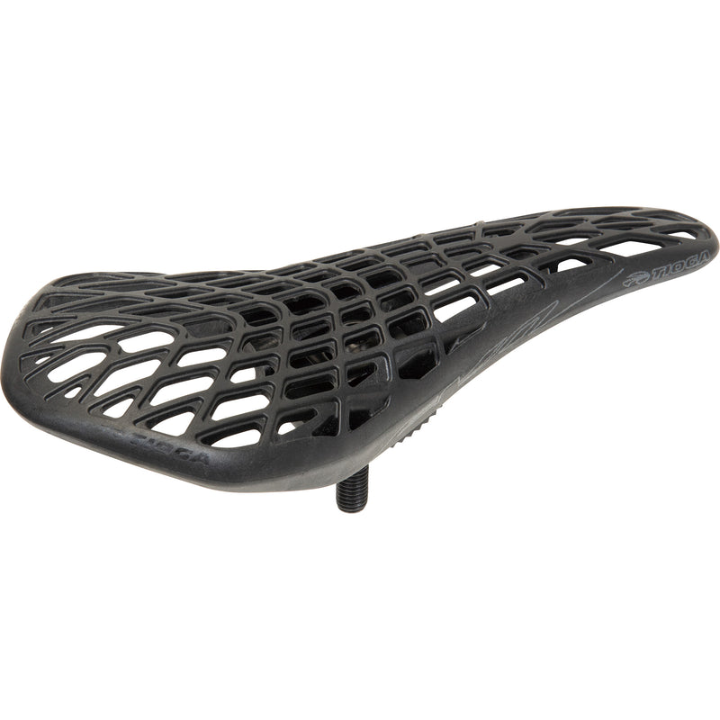 Load image into Gallery viewer, Tioga D-Spyder S-Spec BMX Seat - Black 145mm Width Lightweight Pivotal