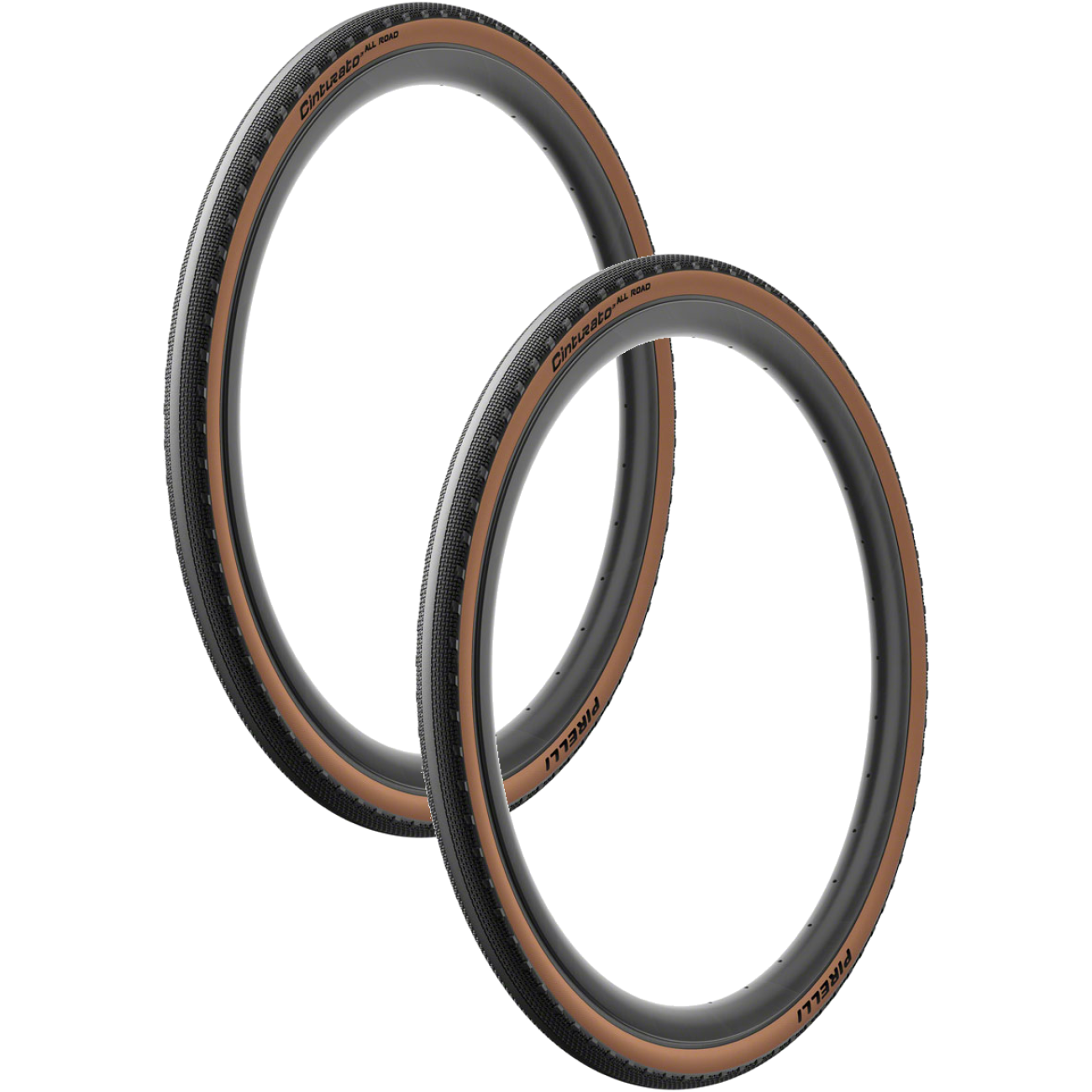 Confezione 2 Pneumatici Pirelli Cinturato Gravel M 700x50 – Tubeless, Marrone Classico