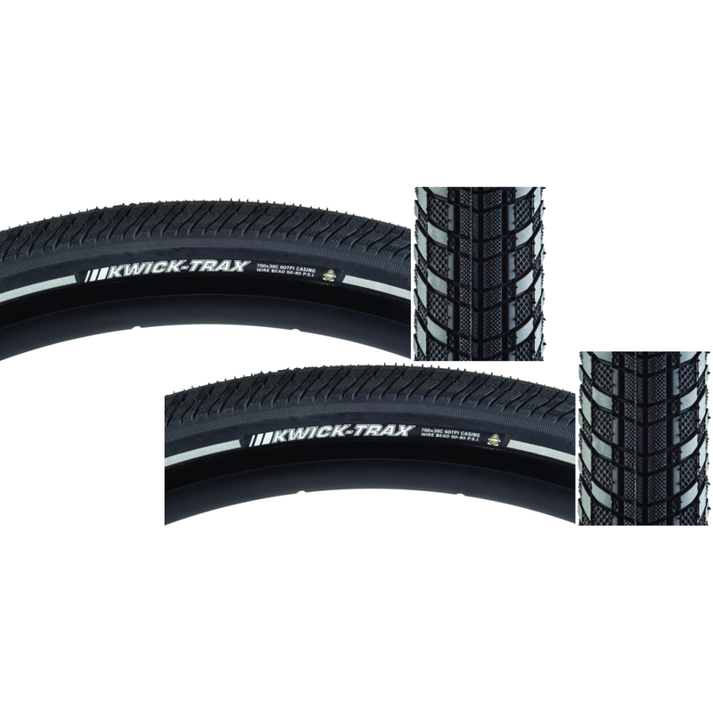 Load image into Gallery viewer, Kenda-Kwick-Trax-700c-38-Wire-TIRE1688PO2-Wire-Bead-Tires