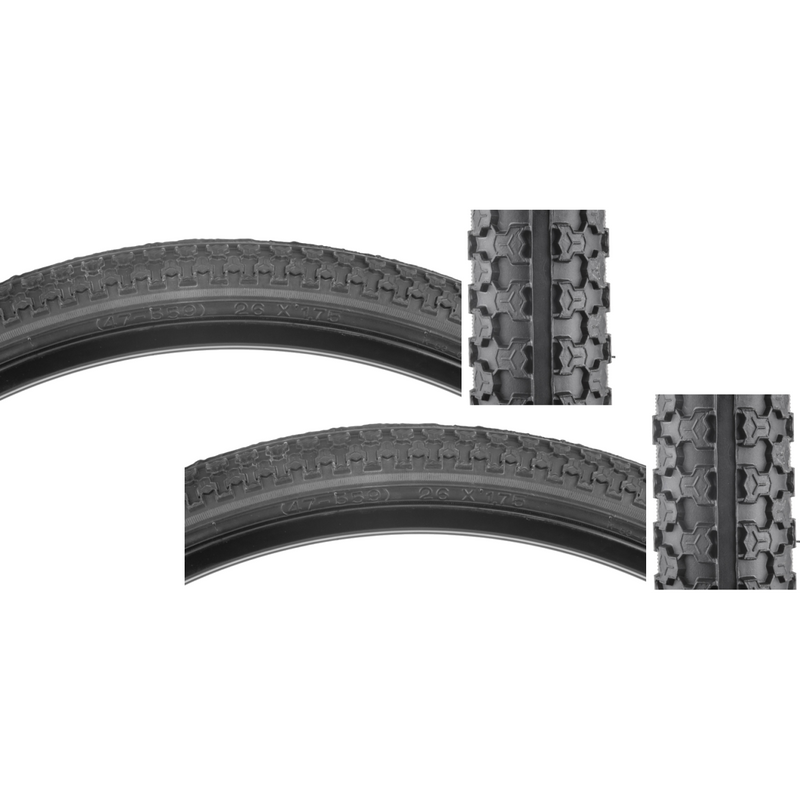 Load image into Gallery viewer, Sunlite-MTB-Raised-Center-26-in-1.75-Wire-TIRE1699PO2-Wire-Bead-Tires