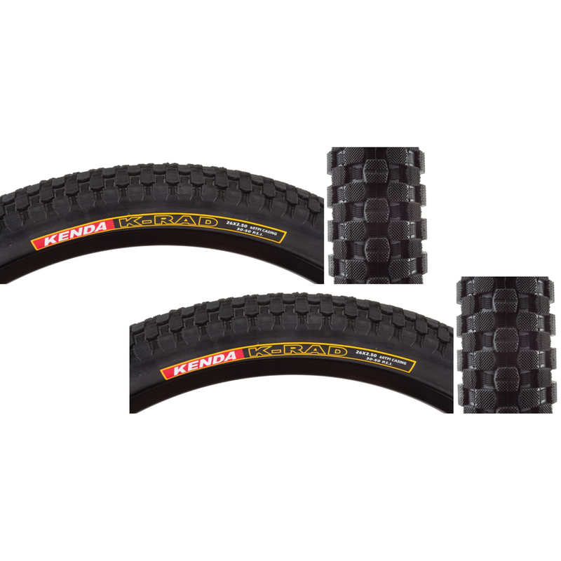 Load image into Gallery viewer, Kenda-K-Rad-Sport-26-in-2.5-Wire-TIRE1841PO2-Wire-Bead-Tires