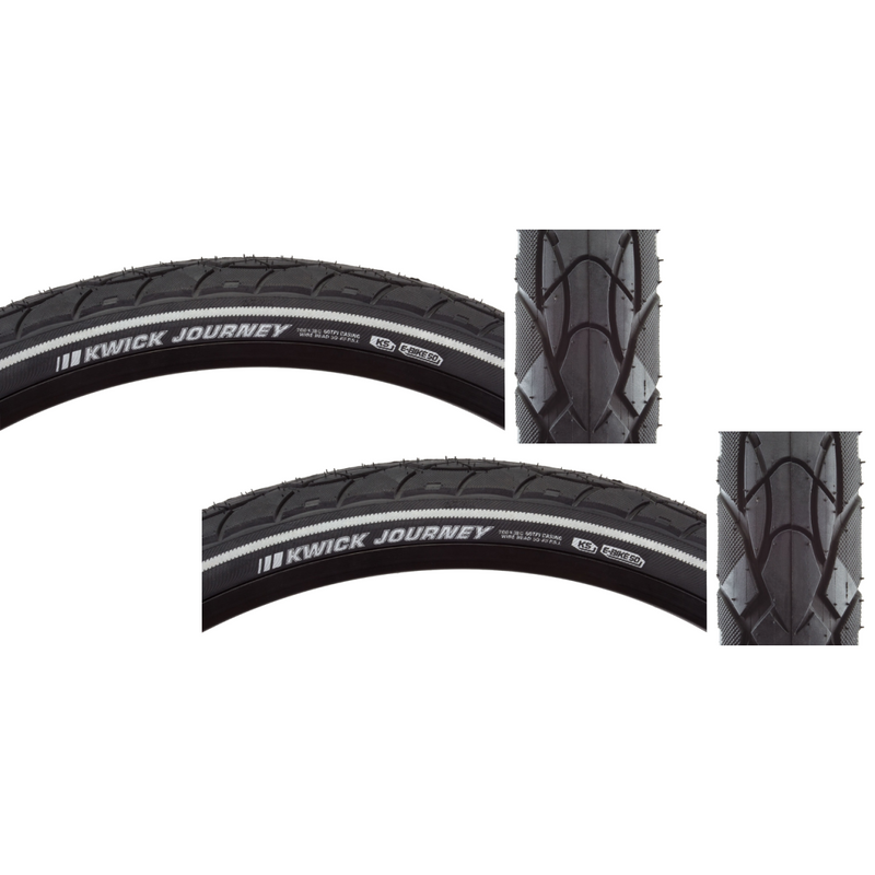 Load image into Gallery viewer, Kenda-Kwick-Journey-Sport-KS-700c-38-Wire-TIRE1904PO2-Wire-Bead-Tires