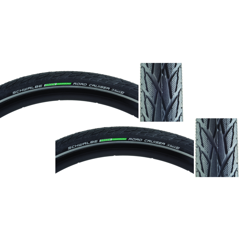 Load image into Gallery viewer, Schwalbe-Road-Cruiser-Active-Twin-K-Guard-26-in-1.75-Wire-TIRE1927PO2-Wire-Bead-Tires
