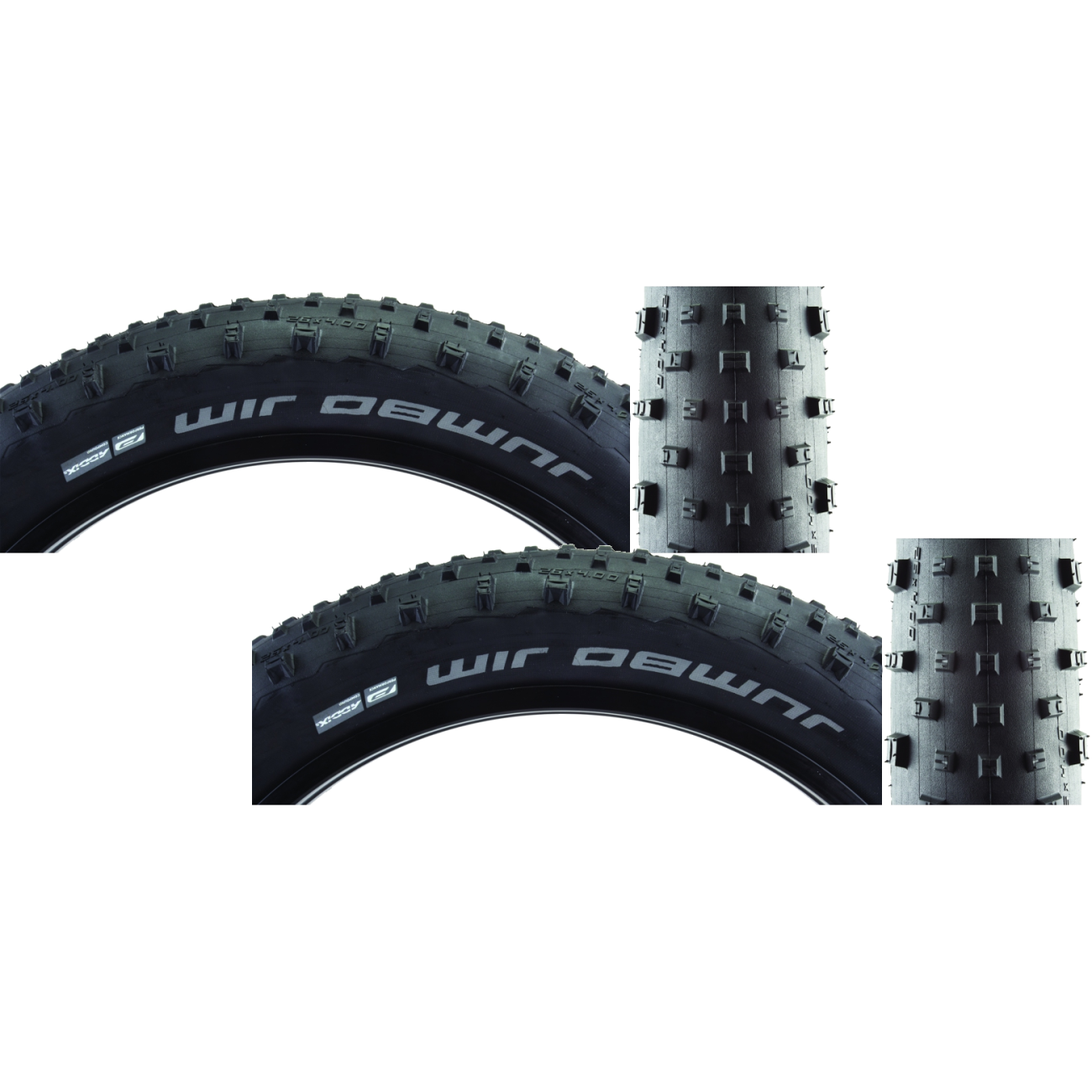 Pack of 2 Schwalbe Jumbo Jim Performance Lite 26x4.0 Fold TPI 30