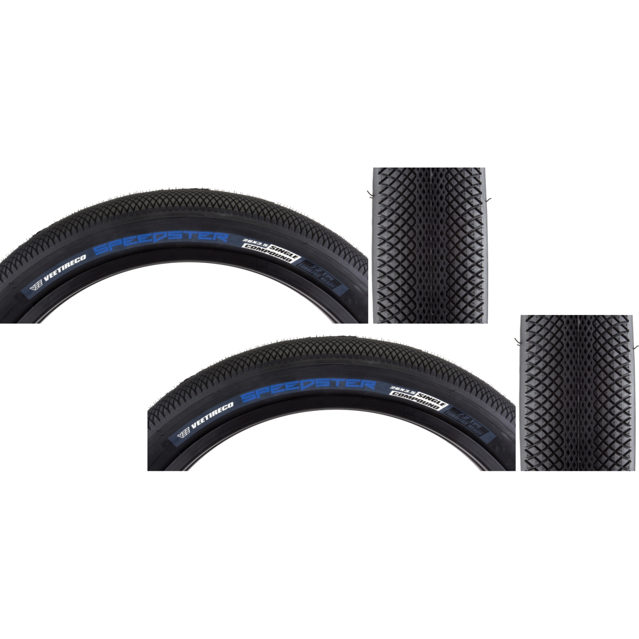 Pneu Vee Rubber Speedster 26x2.8 Noir - Hummi Bikes | Magasin de vélos