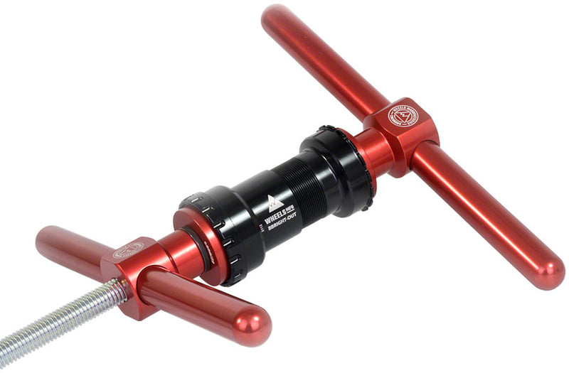 Load image into Gallery viewer, Wheels Manufacturing Bottom Bracket Press Pro Install Kit BB Bearing Press Red BP0007