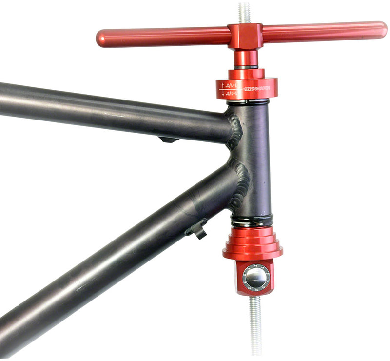 Load image into Gallery viewer, Wheels Manufacturing Headset Press Pro Install Kit Headset Bearing Press Red BP0008