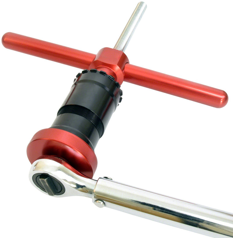 Load image into Gallery viewer, Wheels Manufacturing Thin Flange Bottom Bracket Socket Bottom Bracket Socket Red 16-Notch BP0018