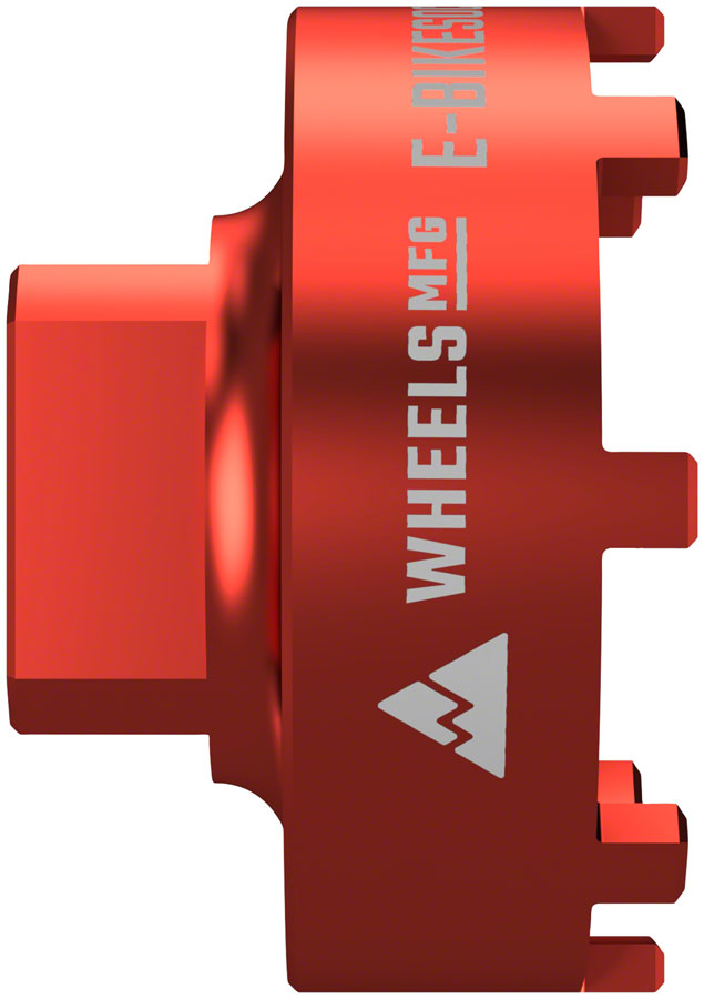Load image into Gallery viewer, Wheels Manufacturing E-BikeSocket 02 EBike Lockring Socket Red 50mm Gen 2 Bosch Lockring E-BikeSocket02