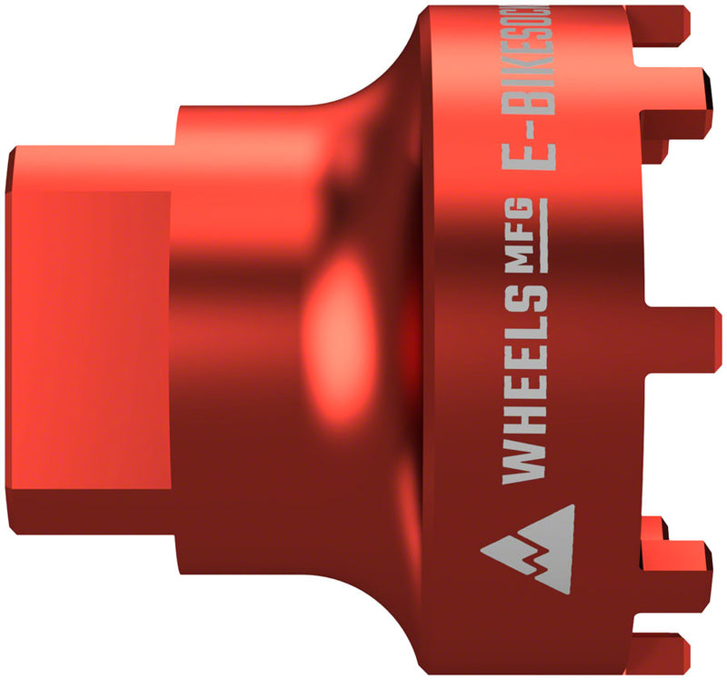 Load image into Gallery viewer, Wheels Manufacturing E-BikeSocket 03 EBike Lockring Socket Red 43mm Gen 3 Bosch Lockring E-BikeSocket03