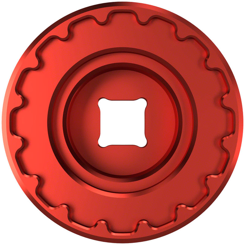Load image into Gallery viewer, Wheels Manufacturing E-BikeSocket 06 EBike Lockring Socket Red 54mm Shimano STEPS Lockring E-BikeSocket06
